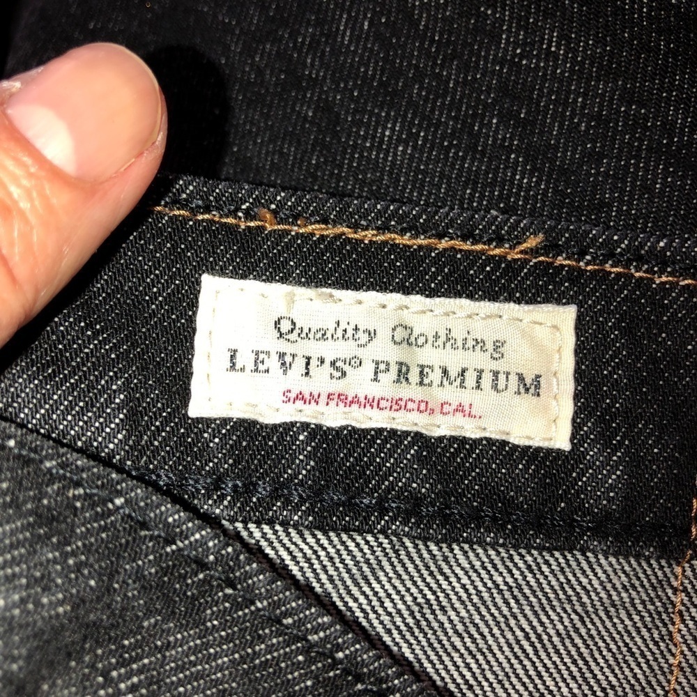 NWT LEVIS Lo-Ball Stack BLACK DENIM Jeans Sz 40 - Picture 10 of 11